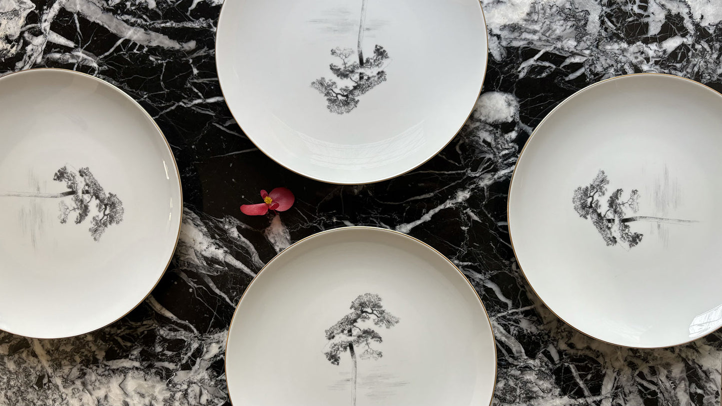 Plato postre Árboles de Risueño