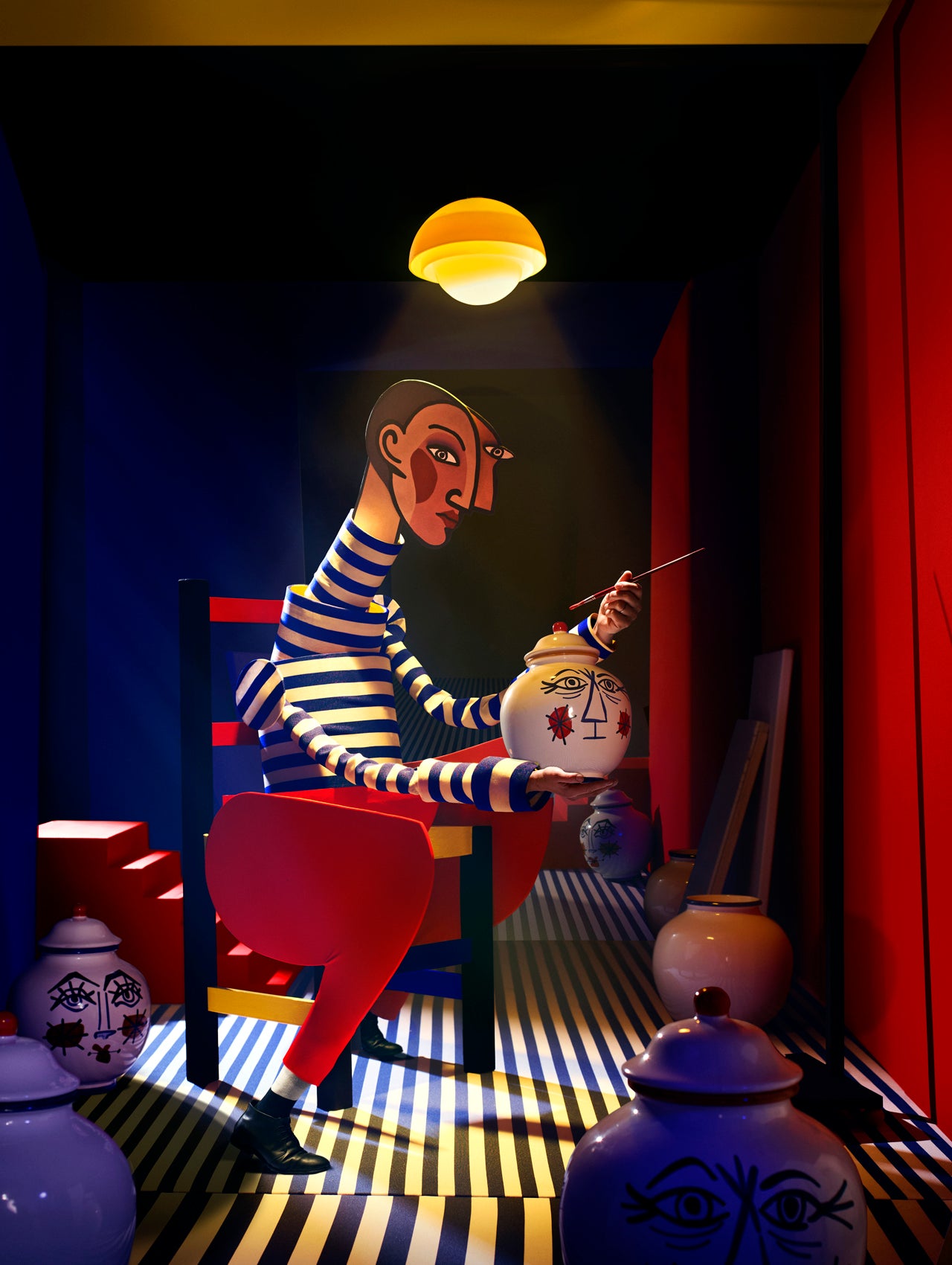 Albarelos Picasso y Dora