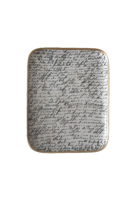 Manuscript metal tray