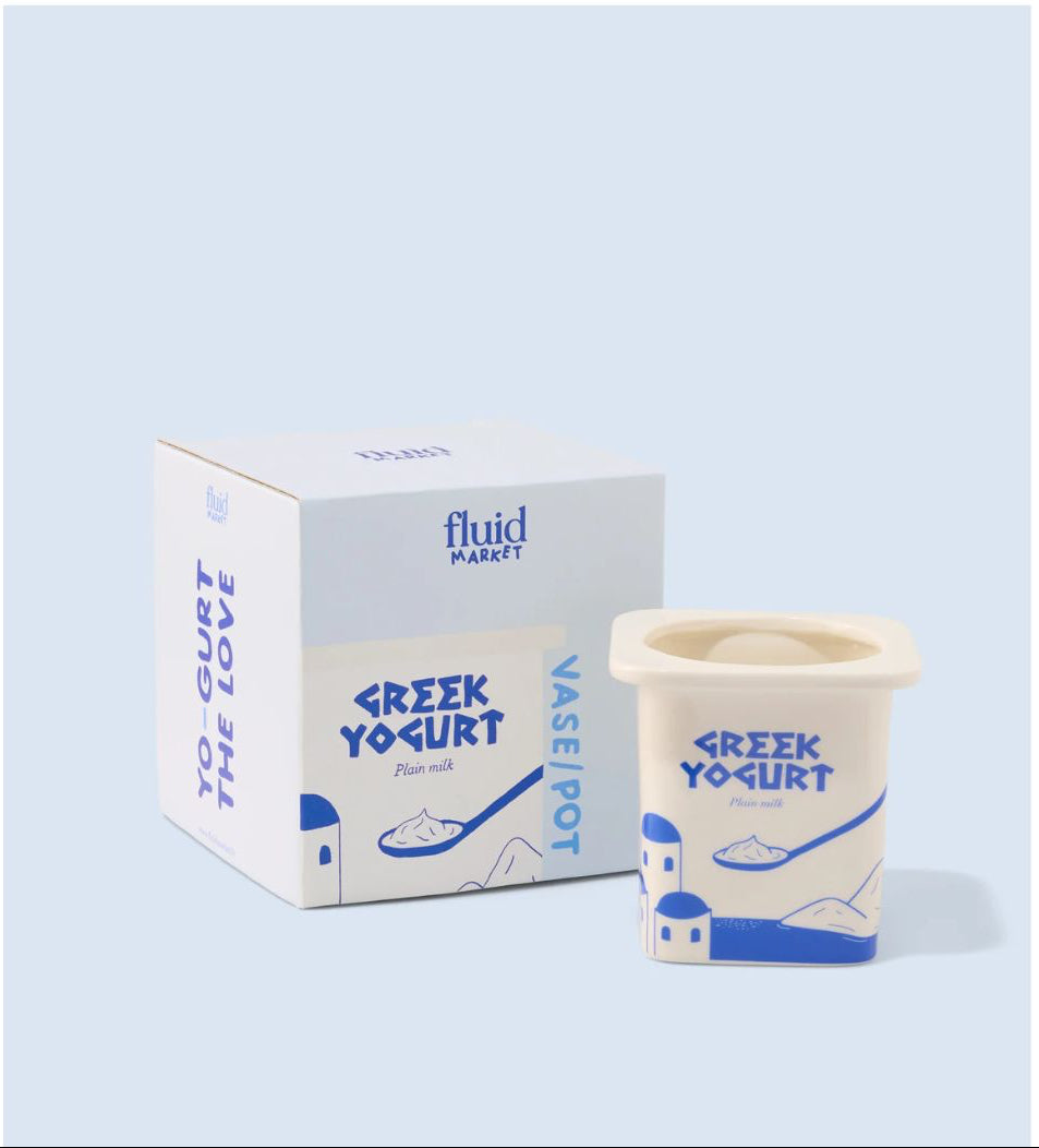 Jarrón macetero Yogur Griego