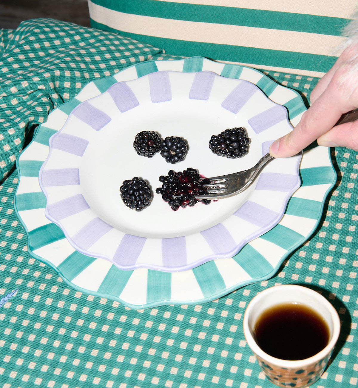 Plato postre circus lavanda