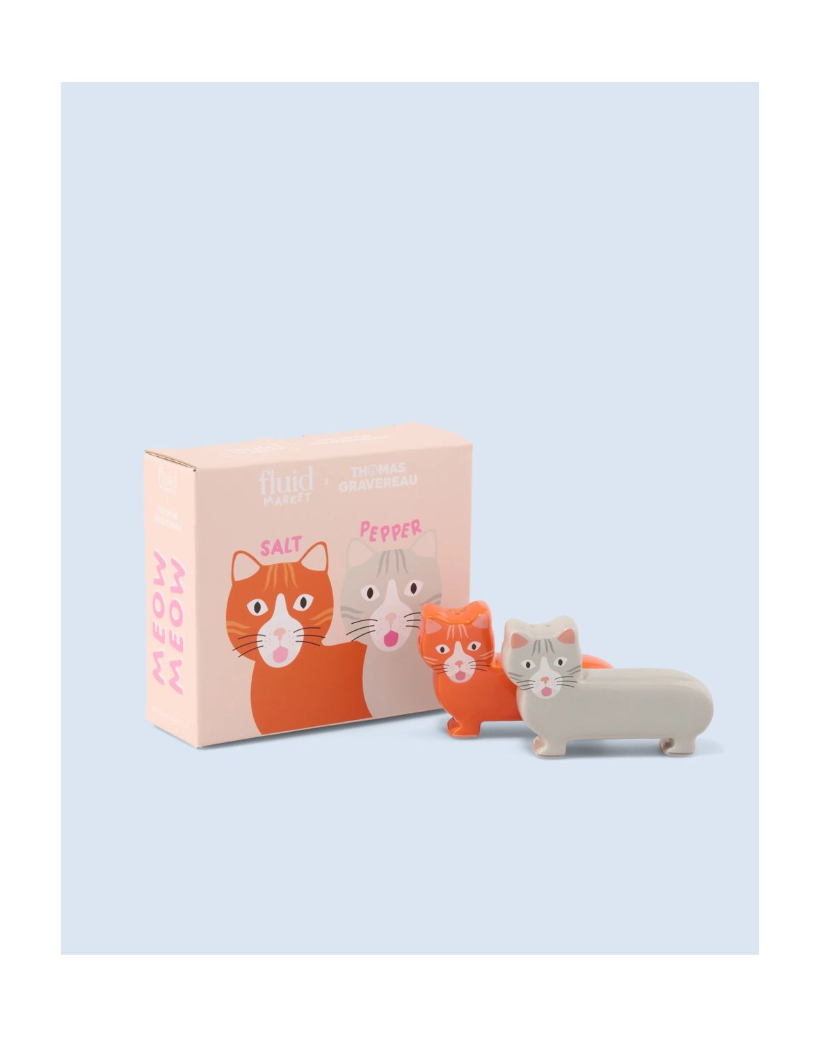 Salero y pimentero felinos