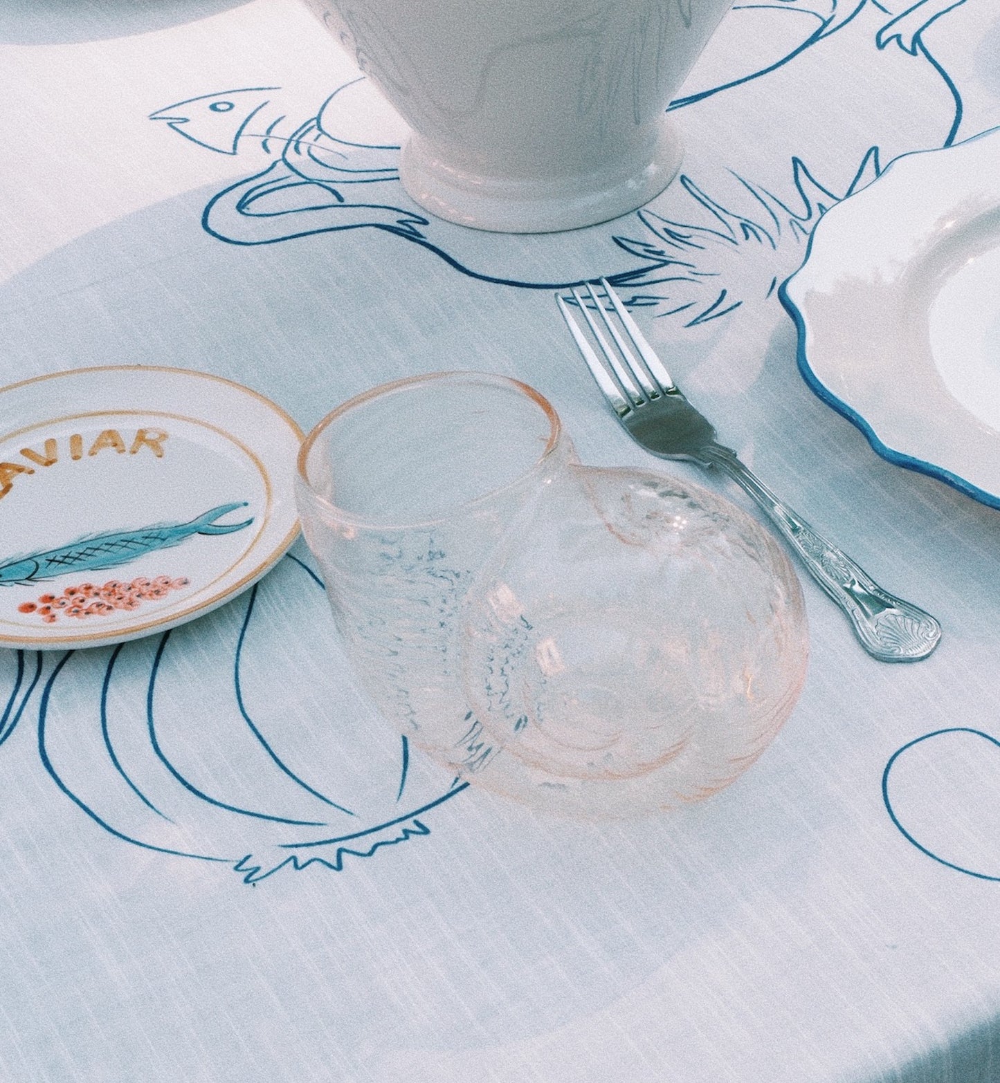 Jarrón de cristal concha de arena