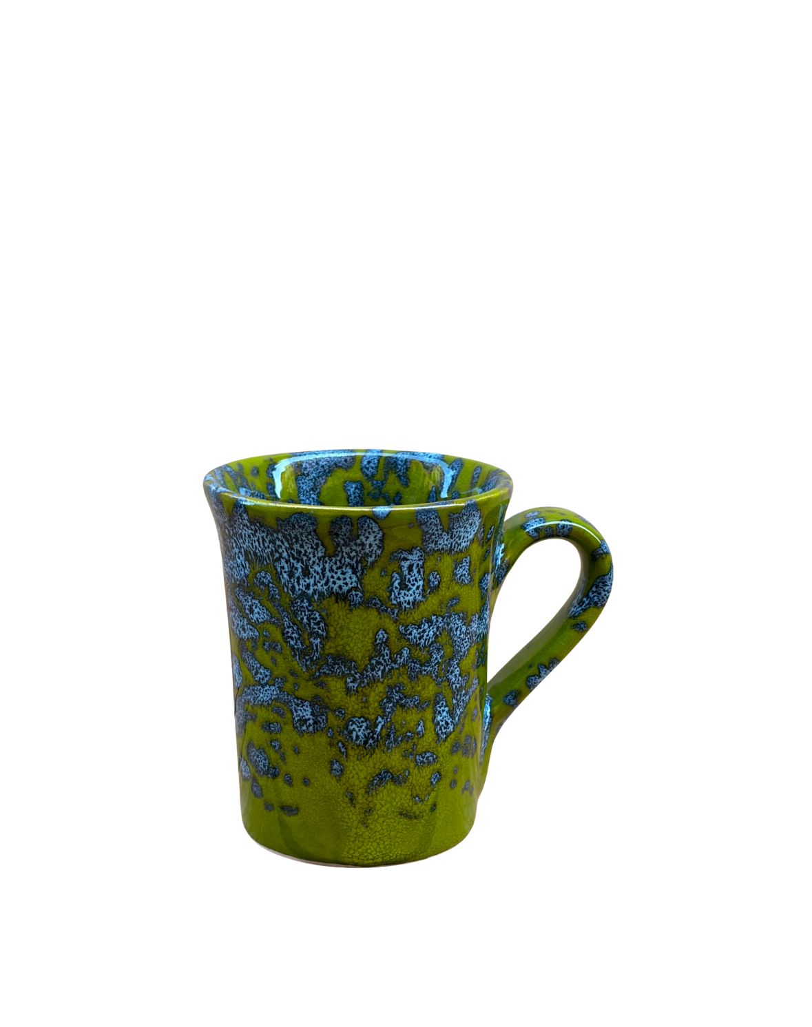 Algar yellow ceramic oil can from Almeria
