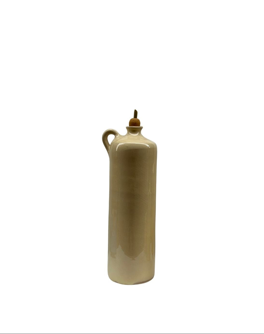 Alhama green ceramic oil can from Almeria