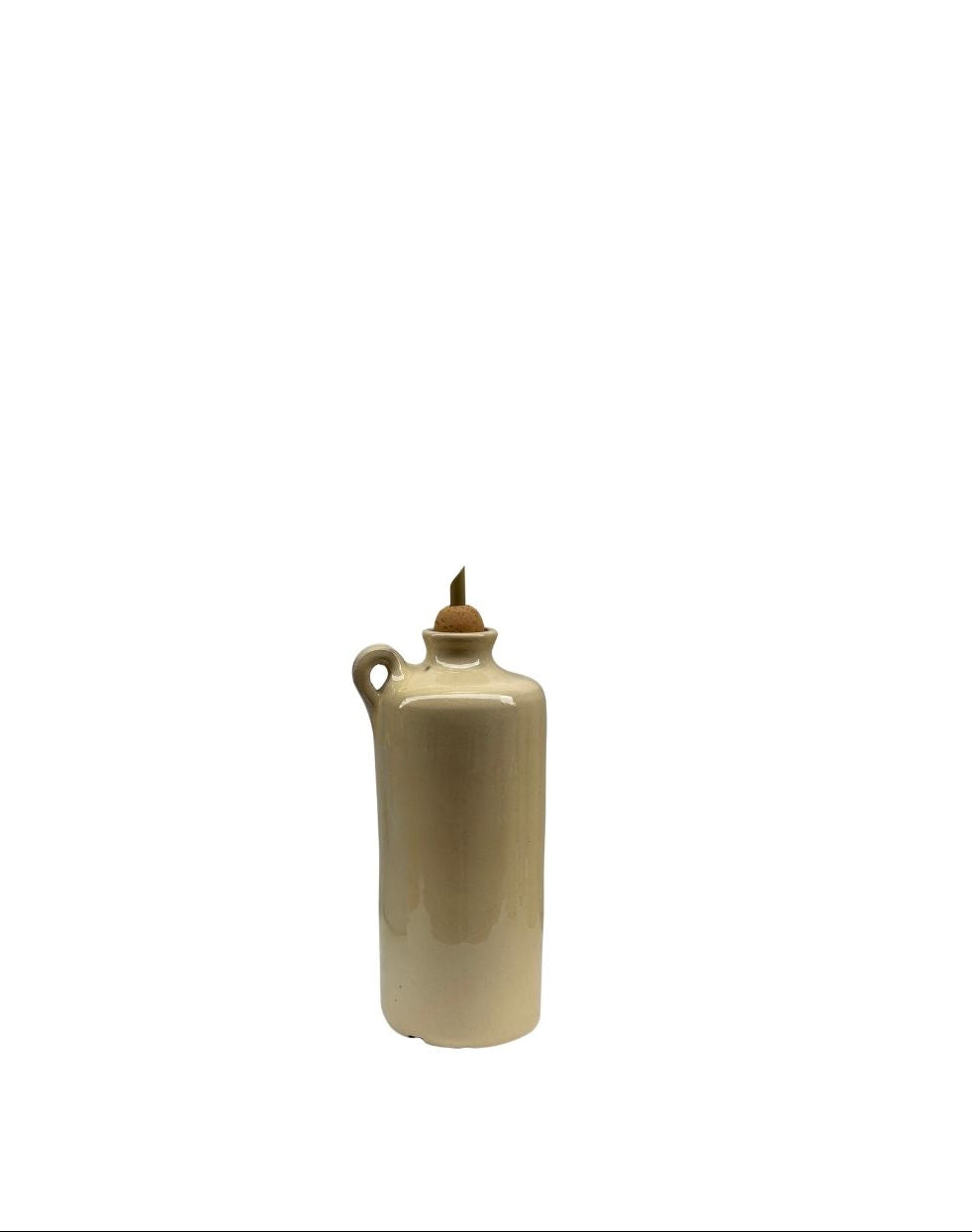 Alhama green ceramic oil can from Almeria