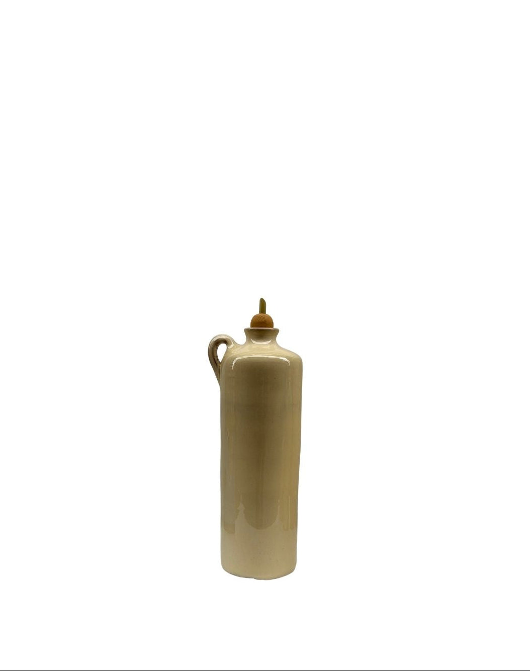 Alhama green ceramic oil can from Almeria