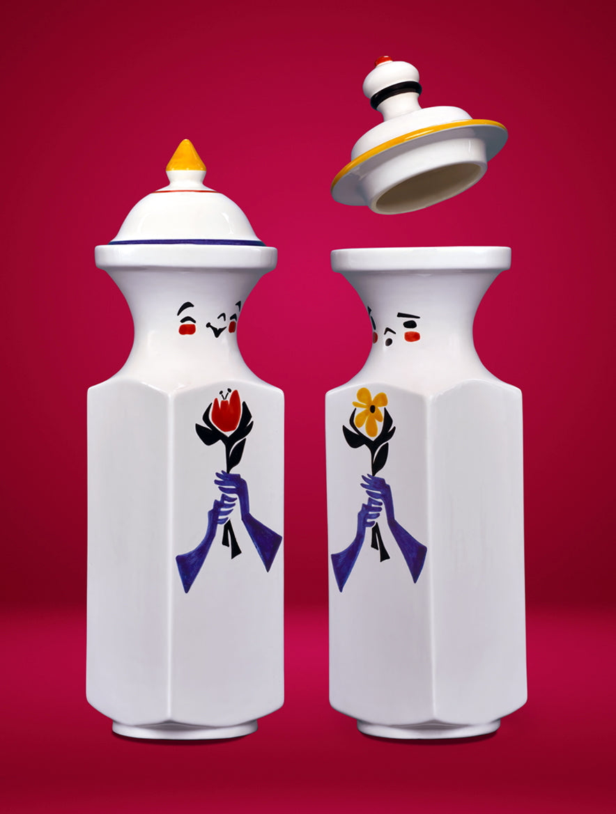 Talavera ceramic albarels potion and antidote