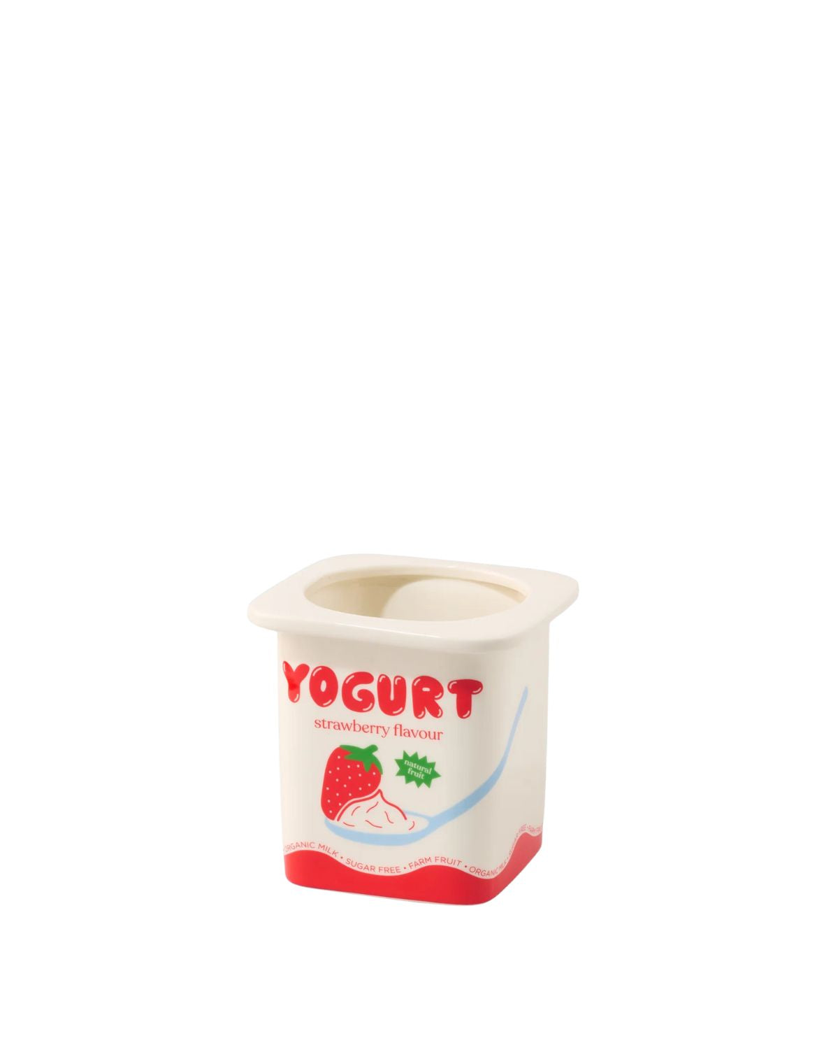 Jarrón macetero Yogur de Fresa