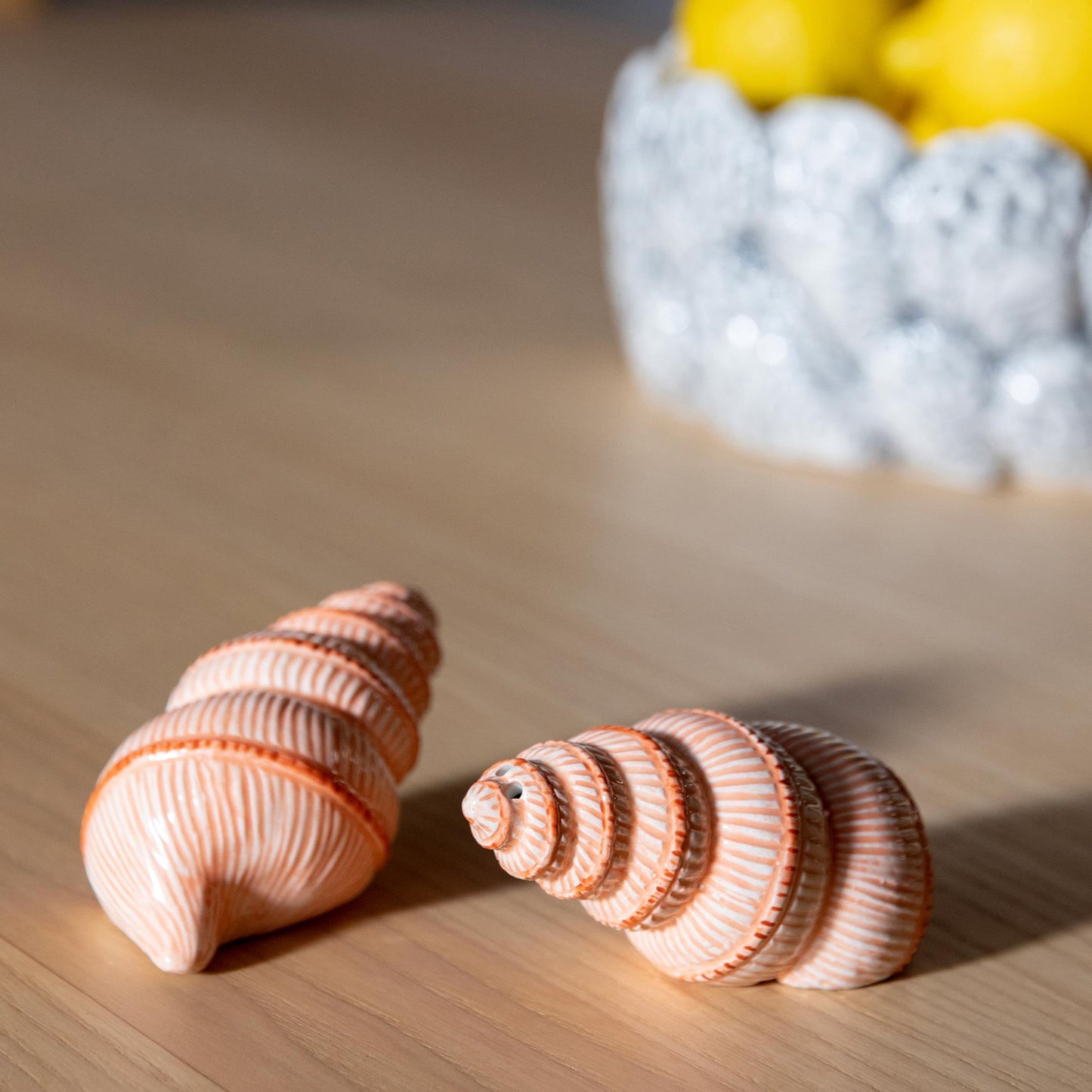 Snail salt and pepper shakers