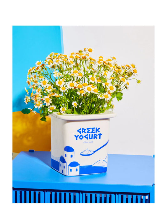 Jarrón macetero Yogur Griego