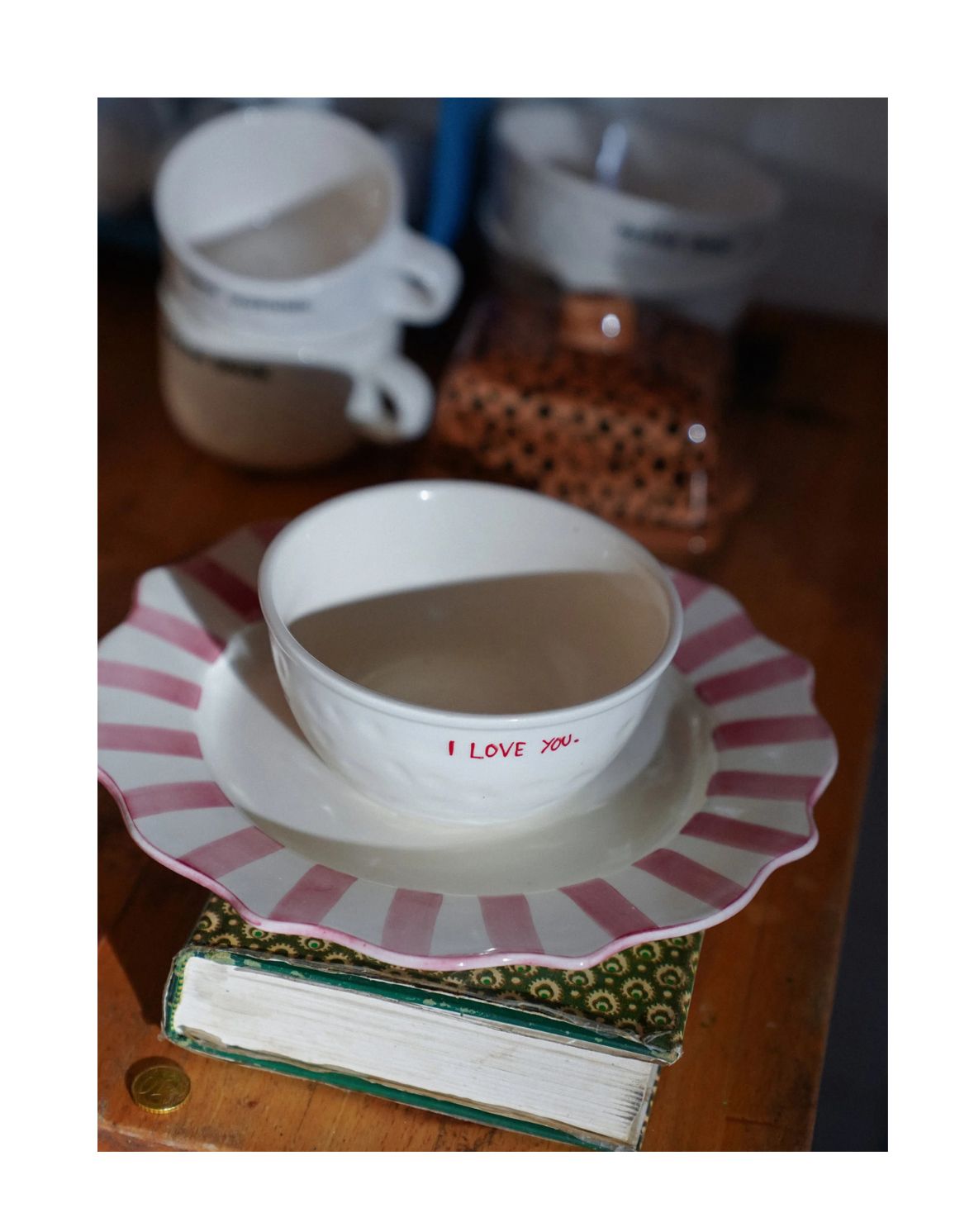 Plato postre circus malva