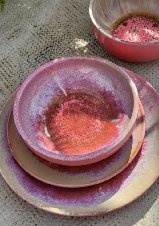 Plato postre Oceánic Rosa