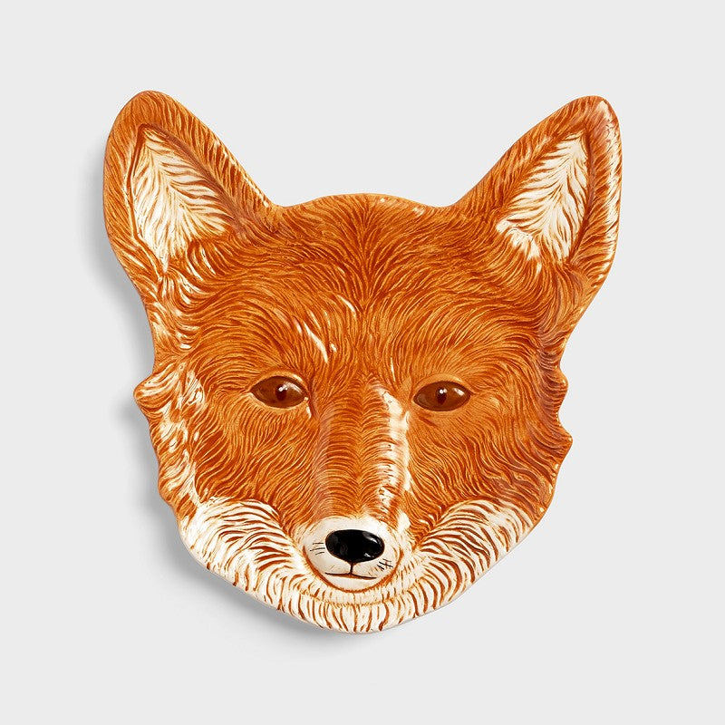 Ceramic fox plate