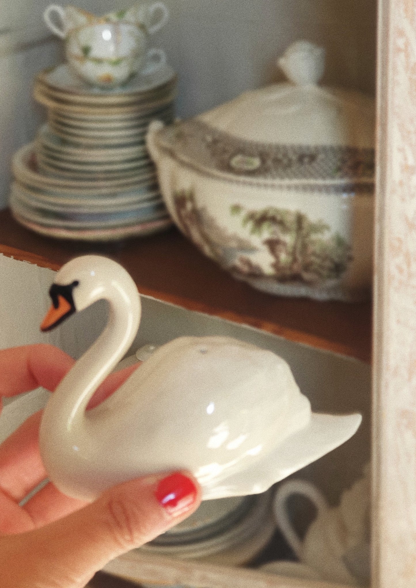 Swan salt and pepper shakers