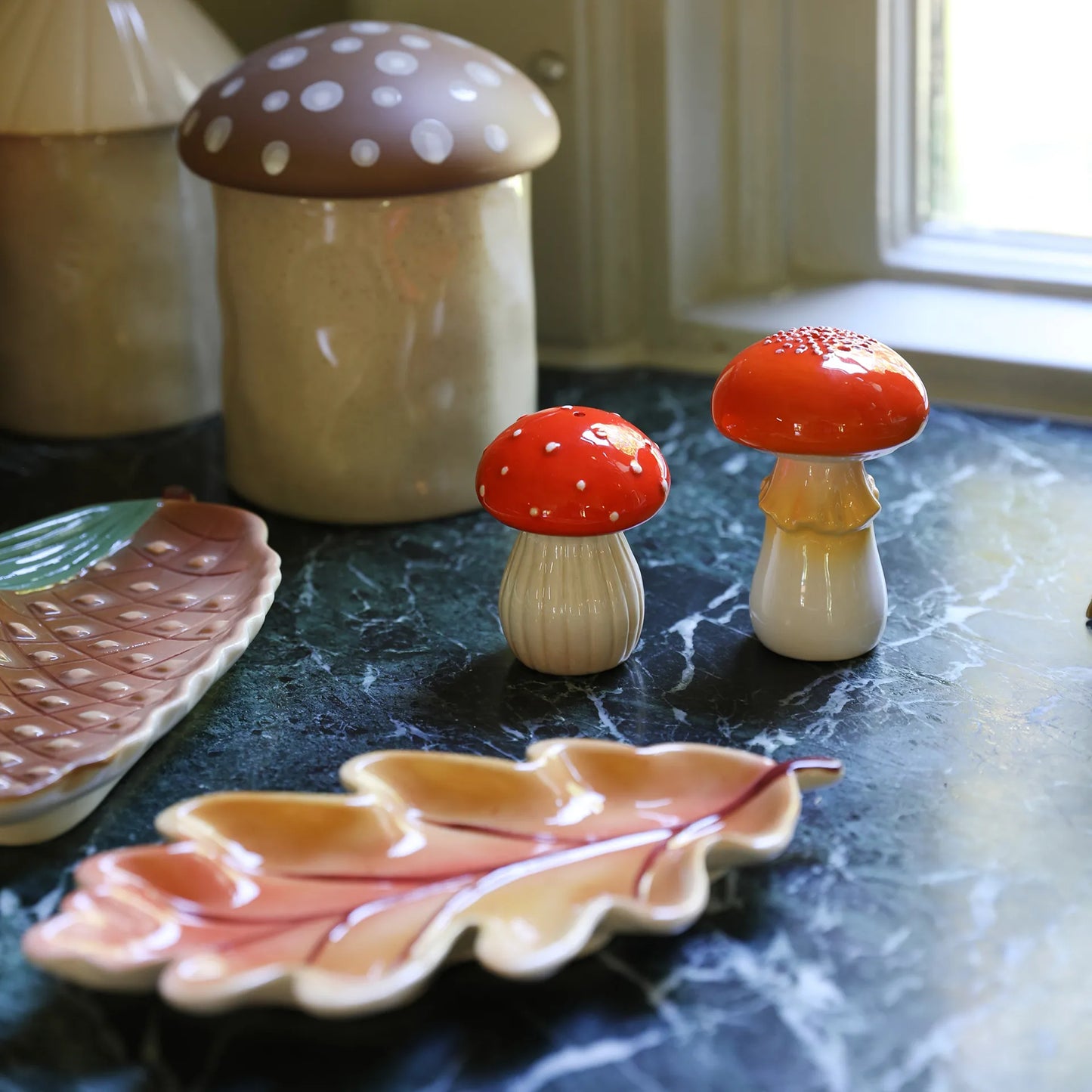 Magic Mushroom Salt and Pepper Shakers