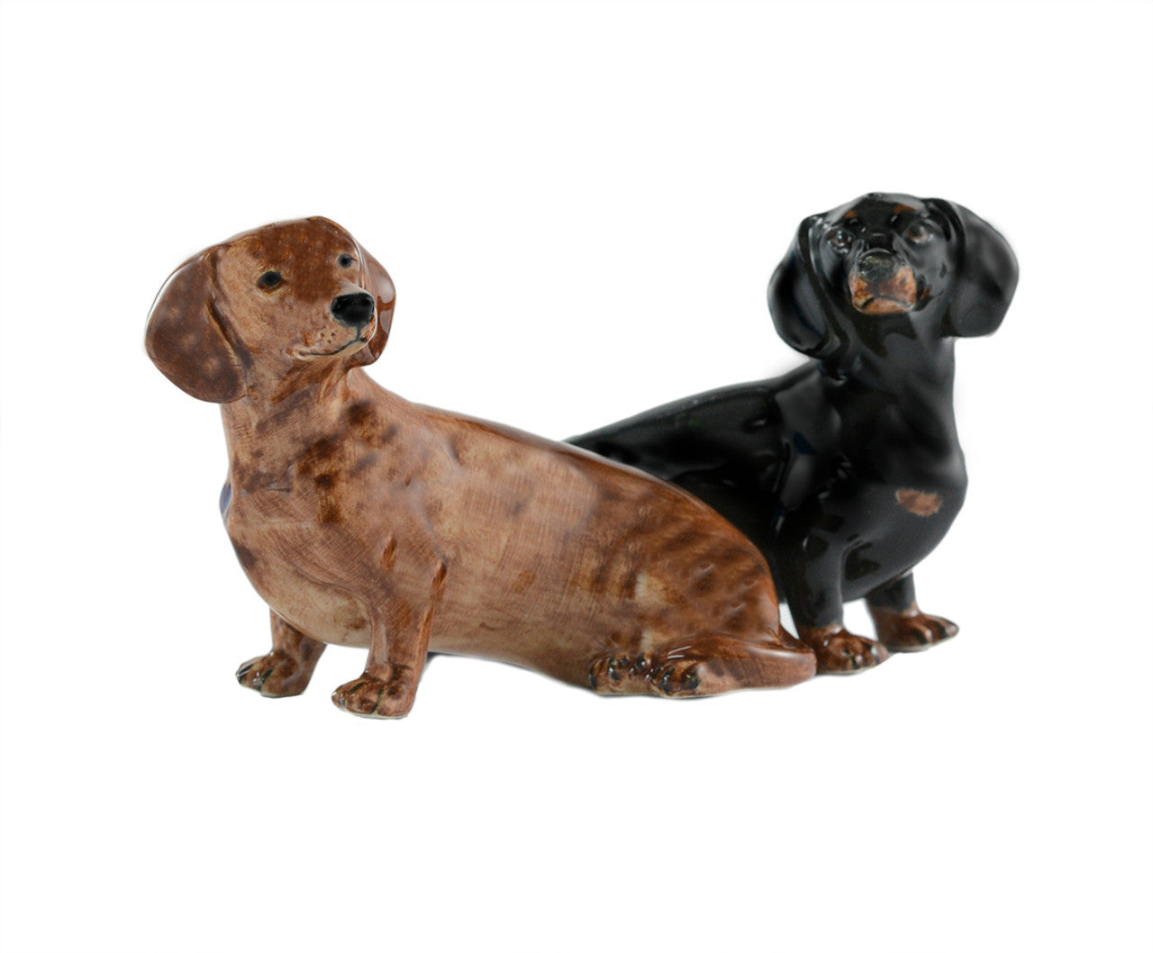 Salt and pepper shakers for dachshunds