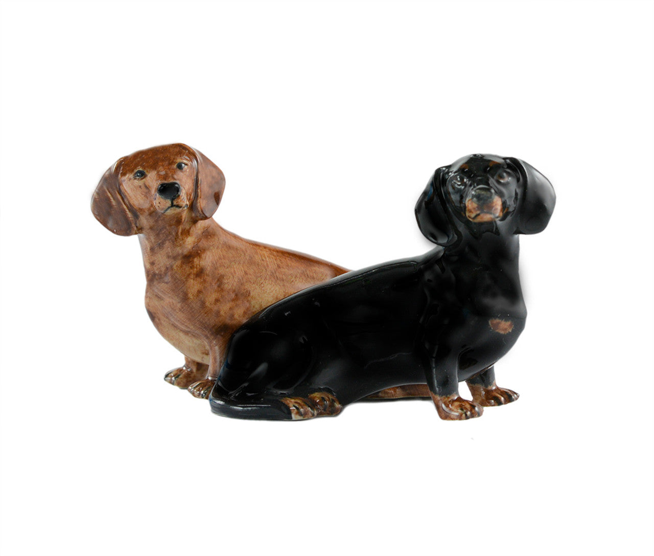 Salt and pepper shakers for dachshunds