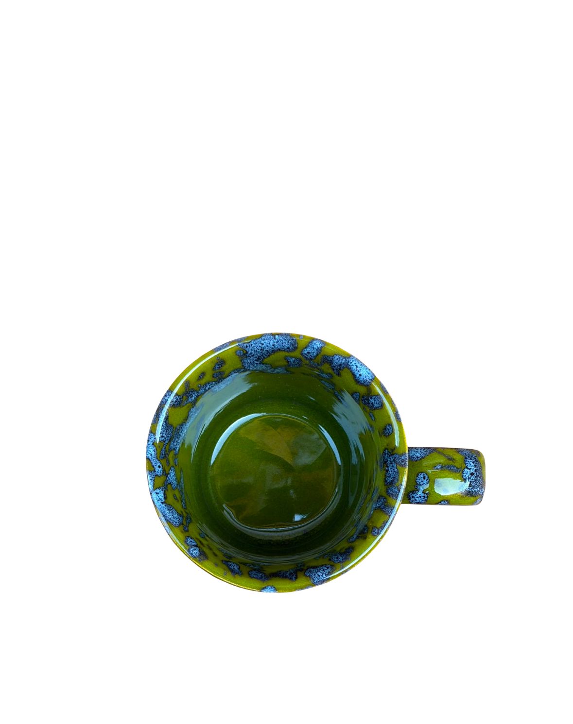 Algar yellow ceramic oil can from Almeria