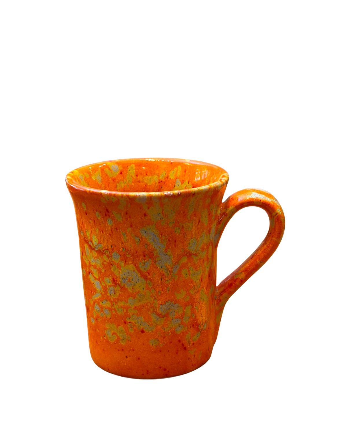 Algar yellow ceramic oil can from Almeria