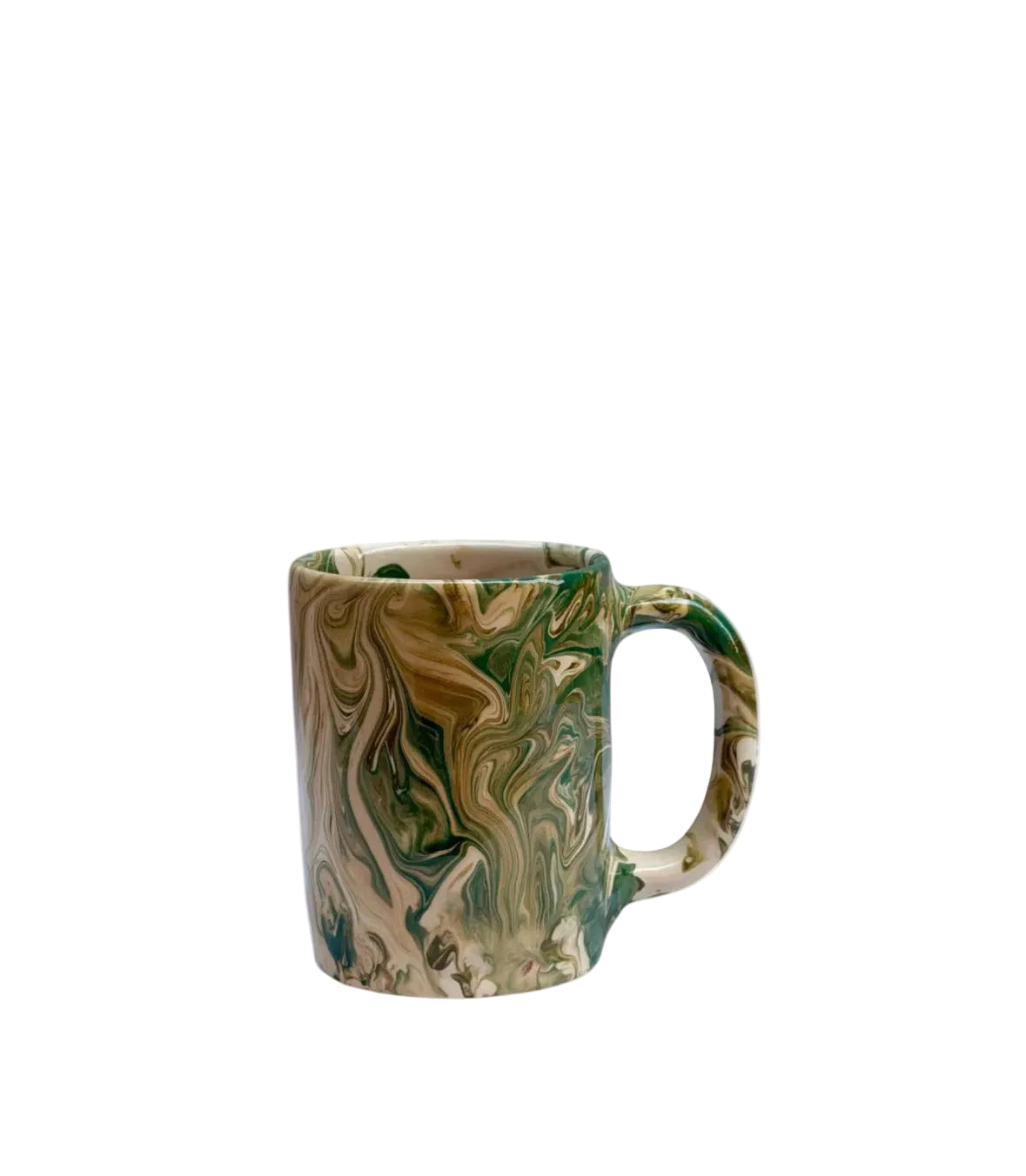 Algar yellow ceramic oil can from Almeria